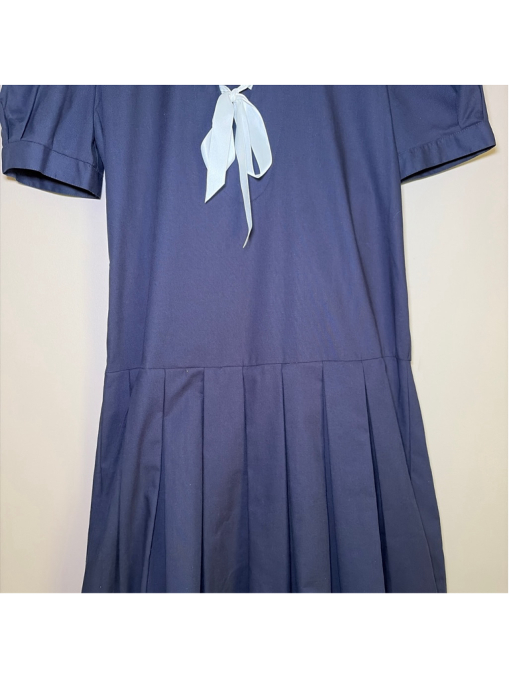 Laura Ashley Vintage Sailor Dress Navy Blue Size 6 - Picture 5 of 12